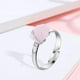 thumbnail image 3 of Anillos de piedra de cristal Strade Fareast Limited retro rosa 4 piezas, 3 of 8