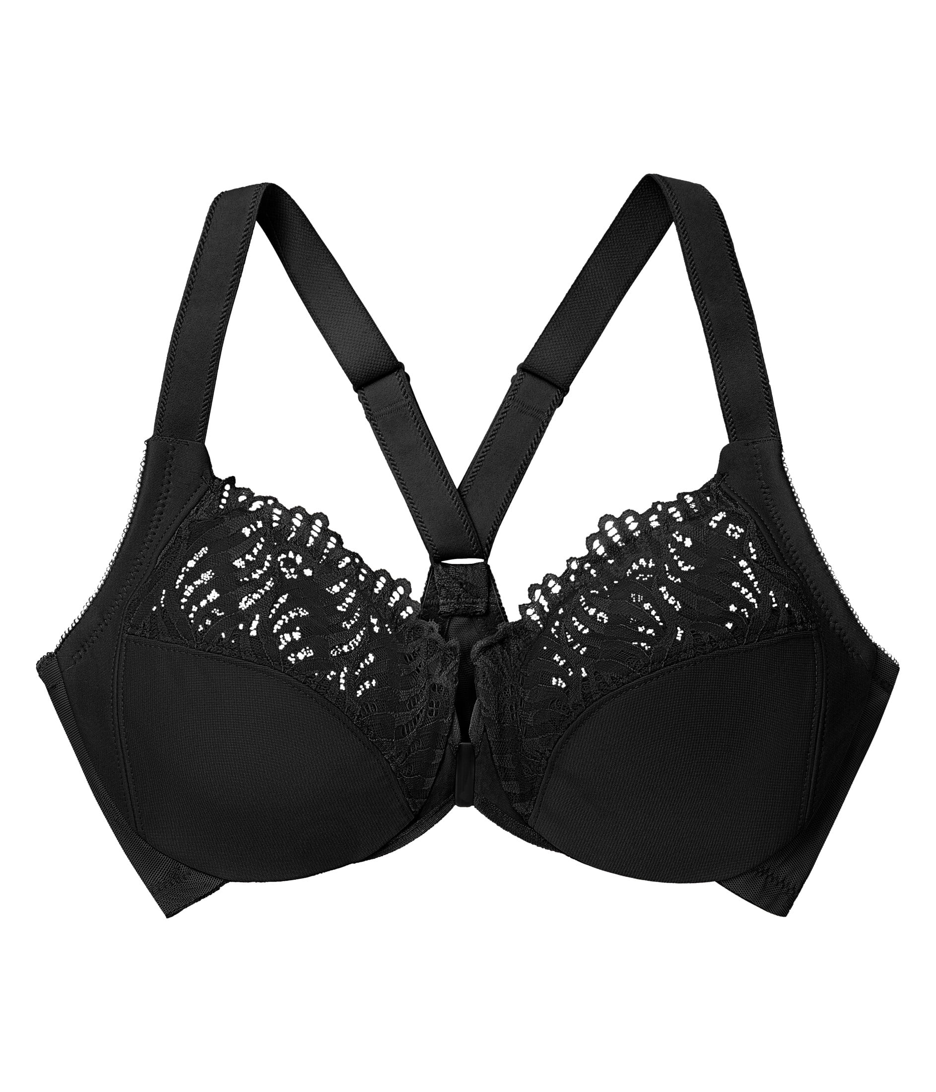 Glamorise Front-Closure T-Back WonderWire Underwire Bra 1246 (Women's & Women's Plus)