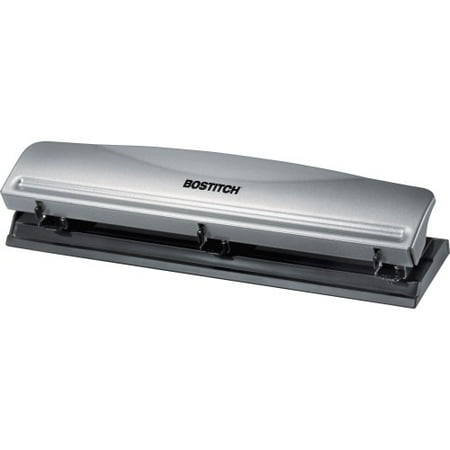 Bostitch Office 3 Hole Punch, 12 Sheet Capacity,