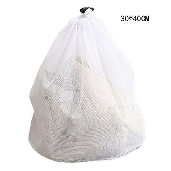 Practical Large Washing Net Bags, Durable Fine Mesh Laundry Bag With Lockable Drawstring For Big *