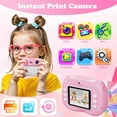 thumbnail image 2 of TOPVISION Kids Print Camera, 1080P HD Kids Cameras with 32GB Storage Card & 4 Paper Rolls, Gift for Boys & Girls Ages 4-12 - Pink, 2 of 6