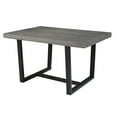 thumbnail image 5 of Walker Edison Rustic Distressed Solid Wood Dining Table, Grey, 5 of 9