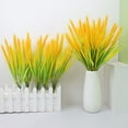 thumbnail image 3 of 7 Forks Artificial Wheat Ears Rice Plant,Realistic Non Water Needed Simulated Bouquet Easy to Care Indoor/Outdoor Decor, 3 of 10