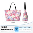 thumbnail image 3 of Lsque Sanrio Beach Travel Bag - Water-Resistant, Large Capacity Lightweight Tote with 7 Pockets for Women and Men - Perfect for Beach, Pool, Gym, and Travel, 3 of 6
