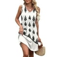 thumbnail image 2 of Womens Summer Dresses Sleeveless Sundress Beach Vacation Boho Tank Dress with Pockets, 2 of 5