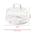 thumbnail image 2 of Cake Holder Portable Plastic Cake Keeper  Cake Container Cake Storage Fit 7 in Cake Serve Dessert Serving Platter with Handle Cupcake Holder Pies Round Cake Carrier Holder, 2 of 8