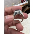 thumbnail image 5 of NATURAL BLACK ONYX GEMSTONE 18K WHITE GOLD MALE RING, 5 of 8