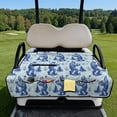 thumbnail image 2 of Yuyamidu Gorilla Golf Cart Seat Covers Golf Ball Golfcart Seat Cover with Pockets Blue Club Car Seat Towel Blanket Golf Cart Accessories, 2 of 8