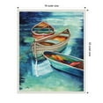 thumbnail image 2 of Amanti Art Docked Boats I Framed Canvas Wall Art Print, 2 of 10