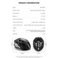 thumbnail image 4 of Rockbros Adults Bicycle Helmets, White (Men/Women), 4 of 16