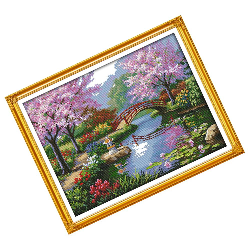 57 x 45cm Decdeal Cross Stitch Set DIY Handmade Needlework Counted Embroidery Kit with Cross-Stitching Home Decoration Type 2 