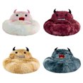 thumbnail image 2 of Lit d'Hiver pour Animal, Moelleux, Chaud, Expression Drôle, Lit pour Chiot, Coussin, Lit pour Chat, 2 of 7