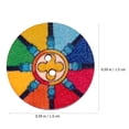 thumbnail image 2 of MasteelfCA Round Shaped Painted Buttons Flower Buttons Vintage Wooden Buttons Accessories, 2 of 7