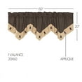 thumbnail image 5 of VHC Brands Kettle Grove Window Curtain, Star Valance, Black, 20x60, 5 of 6