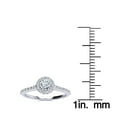 thumbnail image 6 of SuperJeweler 1/2 Carat Halo Diamond Engagement Ring in 14k White Gold For Women, 6 of 6