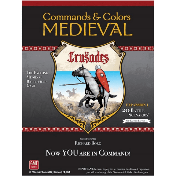 GMT Games Commands & Colors Medieval Crusades Expansion I