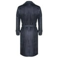 thumbnail image 3 of Mens Long Leather Trench Overcoat-Fleetwood in Black, 3 of 11