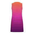 thumbnail image 7 of Up to 30% off Women Summer Dresses, Women's Summer Sexy Fashion Printing Sleeveless V-Neck Dress(Purple-Orange,XL), 7 of 7