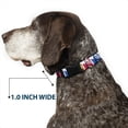 thumbnail image 6 of Movies Pet Collar, Dog Collar Plastic Buckle, The Wizard of Oz Dorothy and Toto Pose Blues Yellows Reds, 13 to 17 Inches 1.5 Inch Wide, 6 of 8