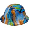 thumbnail image 4 of Oil Spill Design Hydro Dipped Hard Hats Full Brim Style with 4 Pt Suspension, 4 of 5