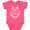 Retro Heather Pink, variant on Inktastic Tribal Wolf Head Boys or Girls Baby Bodysuit
