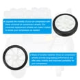 thumbnail image 4 of Uxcell 5" Universal Air Compressor Wheel with 0.46" Hole for Easy Mobility, White, 4 of 6