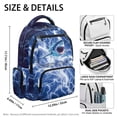 thumbnail image 5 of Pzuqiu Lightning Shark Print Backpack for Boys Ultra-Soft Breathable School Bookbag Large Capacity Lightweight Laptop Daypack with Multiple Pockets for Travel Hiking 8-16 Years, 5 of 7