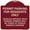 Burgundy, variant on SignMission Designer Series Sign - Permit Parking for Residents Only Vehicles Without Valid Parking Permits Will Be Towed at Vehicle Owner's Expense | Green & Tan 18" X 18" Heavy-Gauge