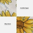 thumbnail image 4 of Summer Sunflower Pillow Covers 18x18 Set of 2, Yellow Sunflower Bee Decorative Throw Pillow Covers Farmhouse Linen Seasonal Spring Summer Flowers Pillowcase for Sofa Couch Home Outdoor Decor, 4 of 6