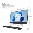 thumbnail image 3 of HP All-in-One 27" FHD Ryzen 5 5625U AMD Radeon Graphics 8GB RAM 512GB SSD Windows 11 Black Certified Refurbished, 3 of 7