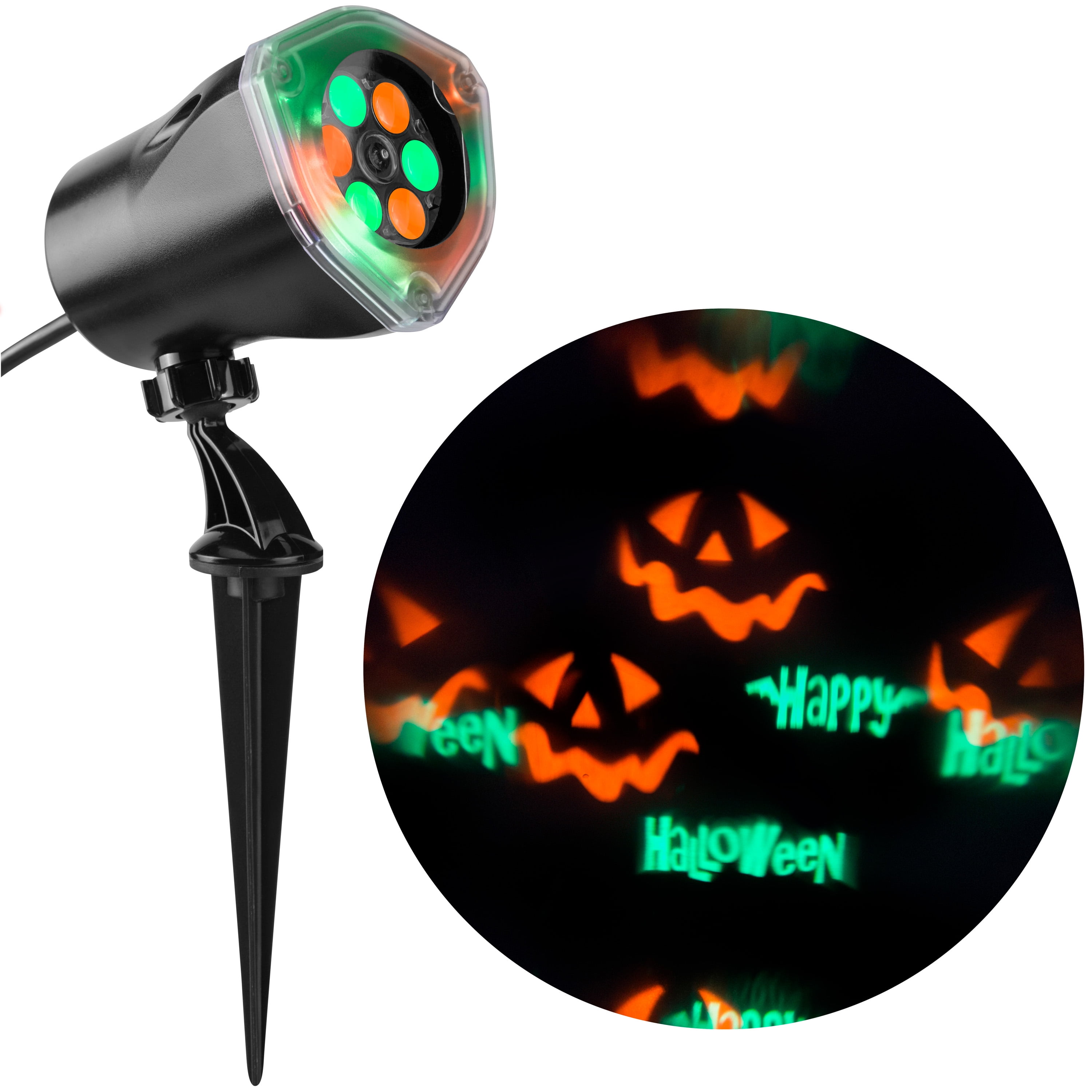 Halloween Lightshow Projection WhirlaMotion Happy Halloween Jack O