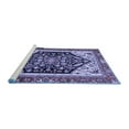 thumbnail image 2 of Ahgly Company Machine Washable Indoor Rectangle Abstract Blue Modern Area Rugs, 3' x 5', 2 of 4