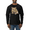 Black, variant on Cute Southeast African Cheetah Animal Lover Mens Long Sleeve Shirt