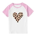 thumbnail image 3 of Blusas y camisas de manga corta con cuello redondo para niños y niñas, blusa de manga corta con estampado de cuello redondo, 3 of 7