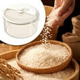 thumbnail image 6 of TISHITA Rice Container Food Holder Bin Dustproof Grain Bucket Rice Storage Bin Rice Cereal Holder for Home Kitchen Cabinet Grain Nuts small, 6 of 8