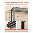 thumbnail image 6 of Heavy Duty 7-Tier Clothing Rack, 4 Hanging Rods, 850 lbs Capacity, Steel Frame Garment Rack for Bedroom, Store, Hallway, 6 of 11