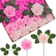 thumbnail image 1 of Flores artificiales InnoGear, 100 unidades, rosas de espuma rosa, 1 of 7