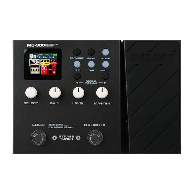 Procesador de guitarra NUX MG-300 Modelado de amplificador de Pedal multiefectos