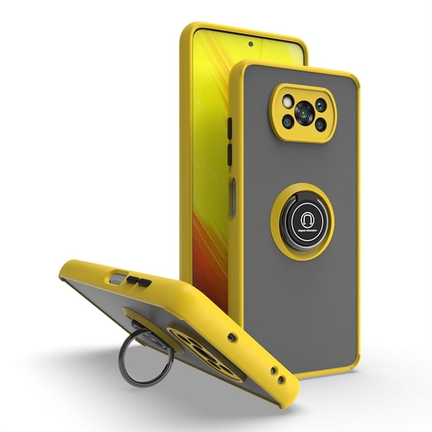 Funda protectora de teléfono para Xiaomi Redmi Poco X3 pro NFC GT Note 10S 9 10 9S 11T 11 M4 Max Plus, funda magnética para coche con soporte de anillo Tan Jianjun unisex
