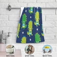 thumbnail image 6 of Coolnut Dinosaur Soft Hand Towels, 2 PcsAbsorbent Bath Towel Decorative Fingertip Towels for Bathroom Gym Spa Hotel Beach Swimming Pool,14.4"x 28.3", 6 of 6