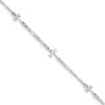 thumbnail image 1 of 925 Sterling Silver Dragonfly 8 Inch Plus 1 Anklet Insect Arachnid, 1 of 6