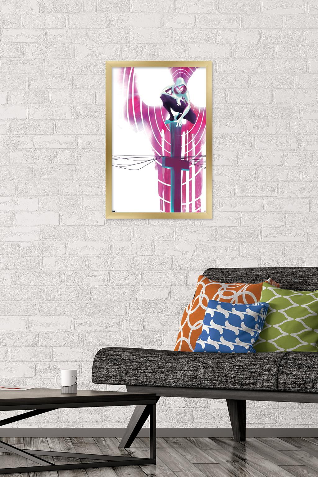 Marvel Comics - Ghost Spider - Spider-Gwen #3 Wall Poster, 14.725" x 22.375", Framed