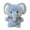 elephant, variant on Furry Plush Study Companion Bear Rabbits Desk Decoration Safe Stuffed Toy For Children