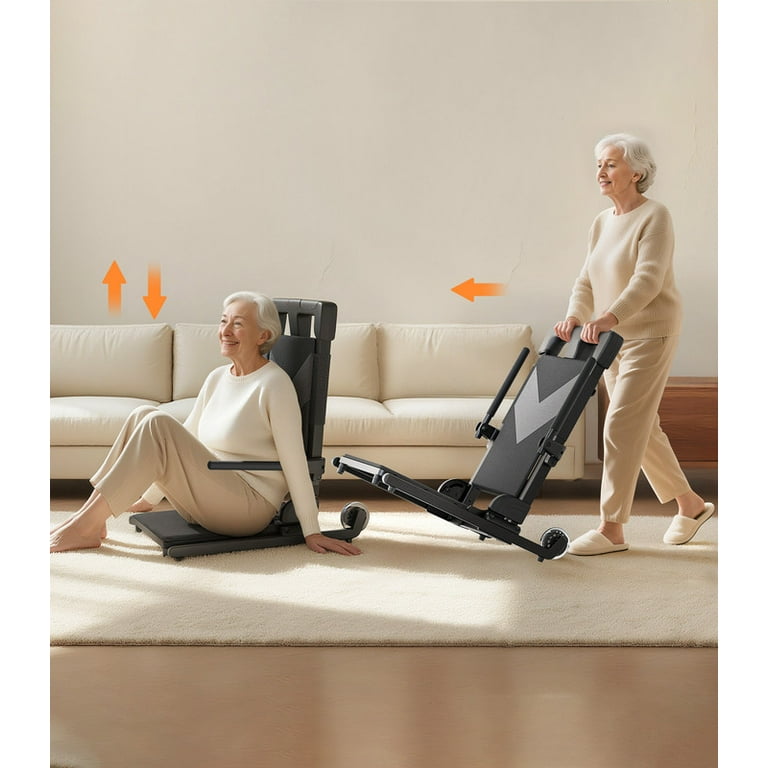 VOCIC Electric Floor Lift for Elderly Falls, Portable Patient