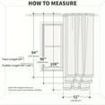 thumbnail image 6 of Barossa Design Voile Sheer Window Curtain Rod Pocket Drapes 2 Panels -52" x 84", Blue, 6 of 6