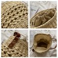 thumbnail image 3 of Bolsa tipo cubo de verano para mujer bandolera tejida con cordón para viaje (beige) Tmvgtek Para Estrenar, 3 of 9