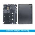 thumbnail image 1 of M.2 NGFF MSATA SSD to 3.0 Adapter Card 2 in 1 Converter Card M.2 SSD Adapter Card External Hard Drive Enclosure, 1 of 10