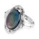 thumbnail image 1 of EeaseMX Anillo de dedo ovalado ajustable con diseño bohemio gitano que cambia de humor, 1 of 7