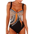 thumbnail image 1 of Women's Backless Print Siamese Swimsuit Bikini Set Beachwear S-XXL, 1 of 5