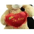 thumbnail image 5 of Te Amo Giant Teddy Bear 5 Foot Soft Teddybear Romantic Holds Heart Pillow to Show Love, 5 of 8